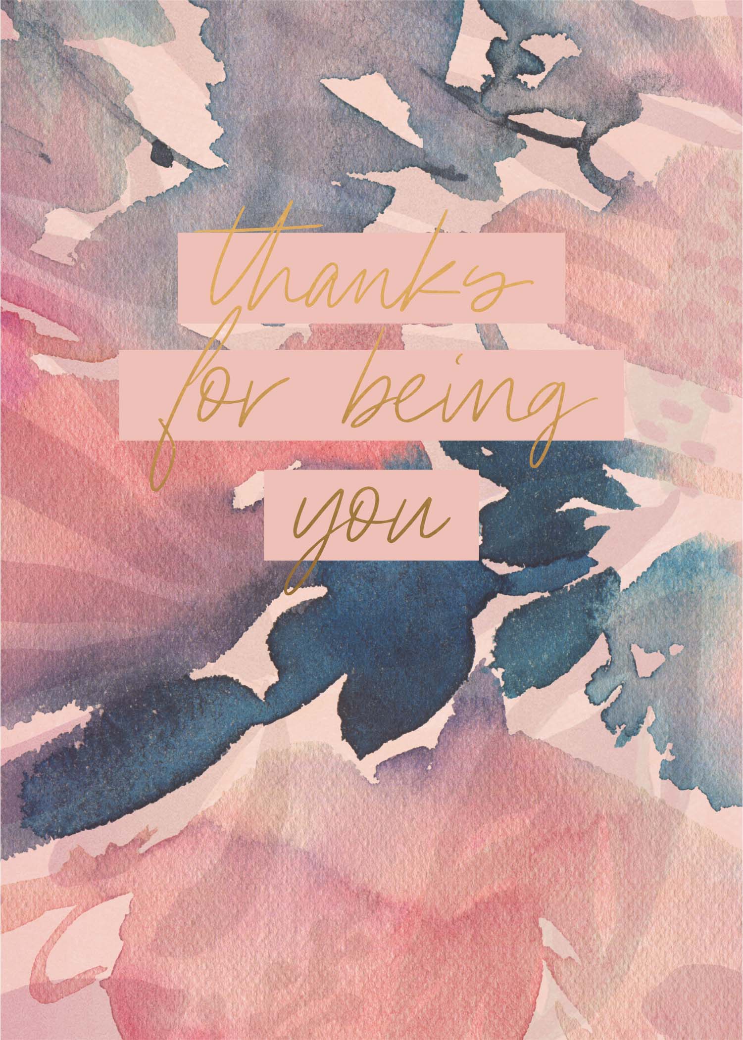 Greeting Card THANK YOU - BEING YOU